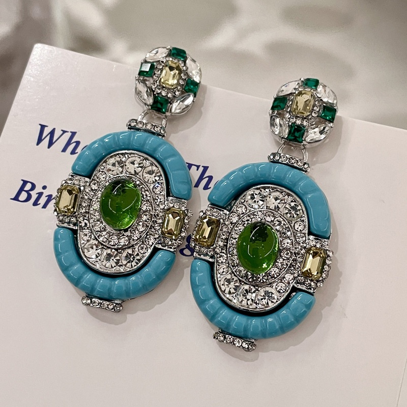 Women'S Fashion Victorian Era - Pendientes Colgantes Vintage de Plata con