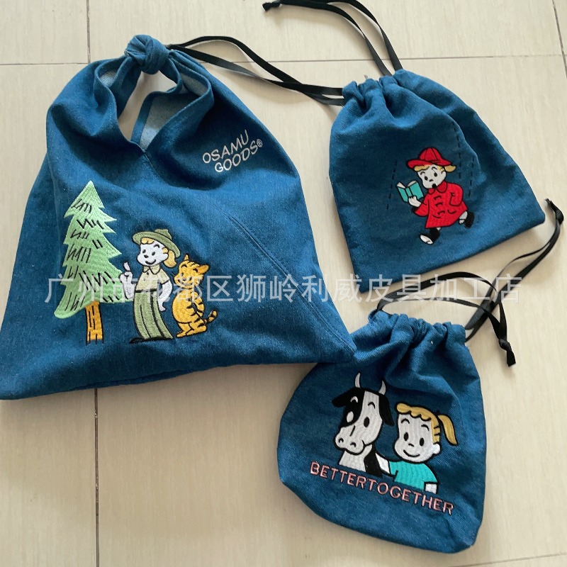 Women Fashion Handbags - Bolso de Mano de Mezclilla con