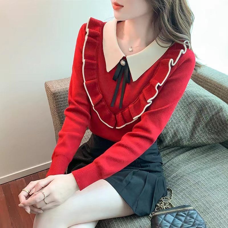 Women'S Fashion Trends Fall 2025 - Suéter de punto rojo para mujer,