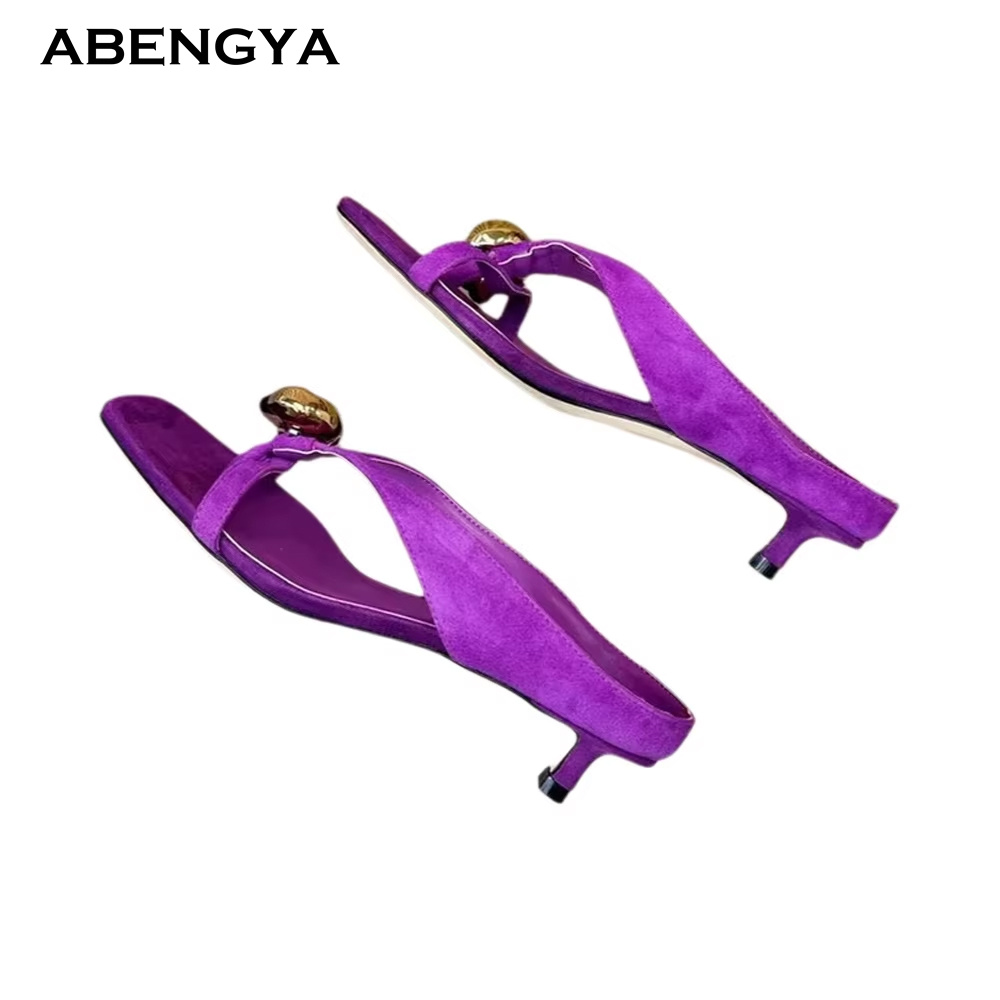 Women'S Fashion Designer Clothes - Nuevas Sandalias de Gamuza de Verano