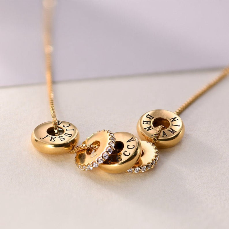 Women Fashion Name Ideas - Collar de cuentas de nombre de