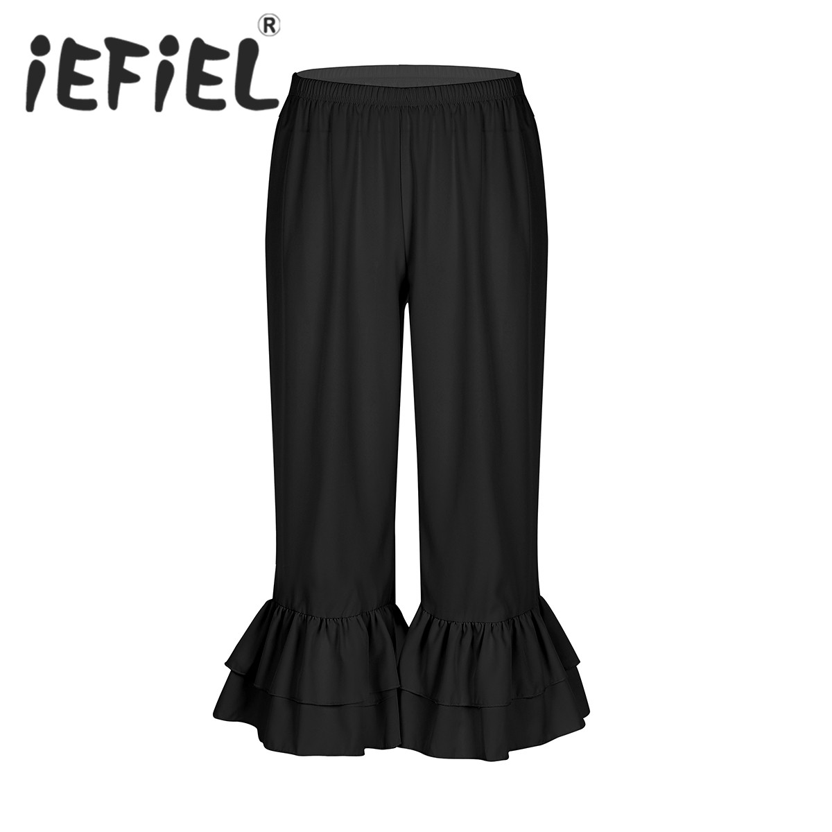 Women'S Fashion Victorian Era - Pantalones bombachos con cintura elástica para