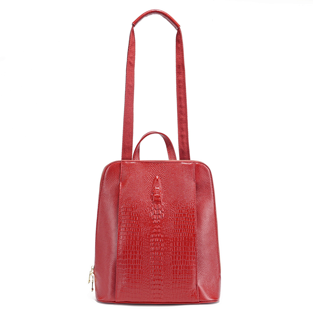 Women'S Fashion Magazines - Zency Mochila de cuero 100% genuino