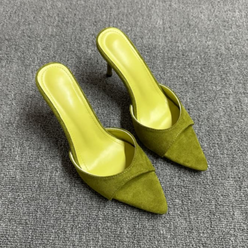Women'S Fashion Designer Clothes - Zapatillas de Mujer con Punta Puntiaguda,