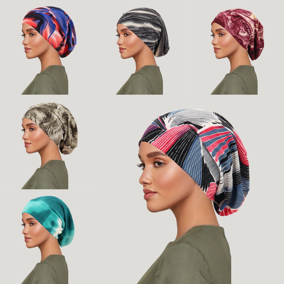 Women'S Fashion Hats - Gorro con cubierta para el pelo