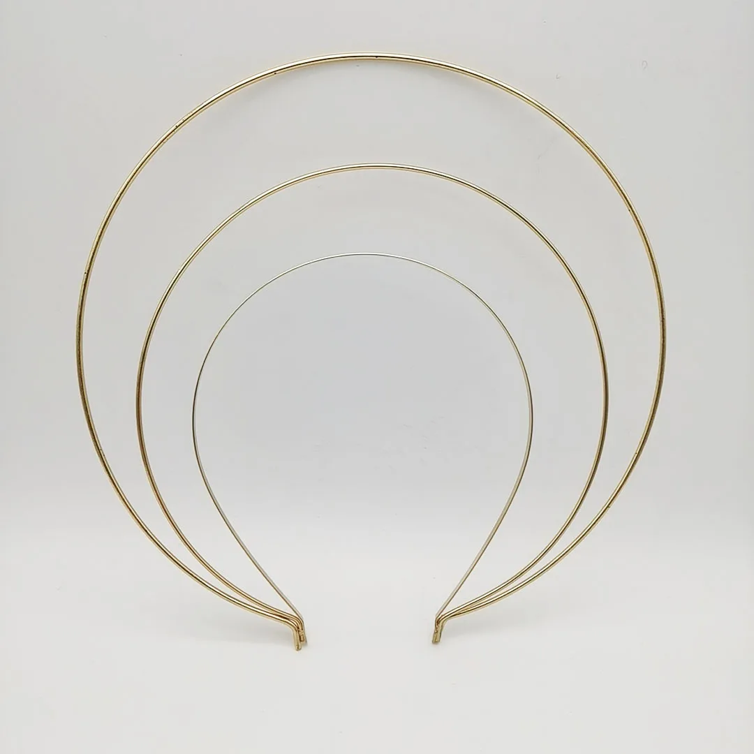 Women Fashion Photoshoot - Diadema con Halo dorado plateado para