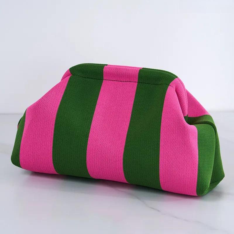Women Fashion Handbags - Bolso de Mano de Ganchillo para