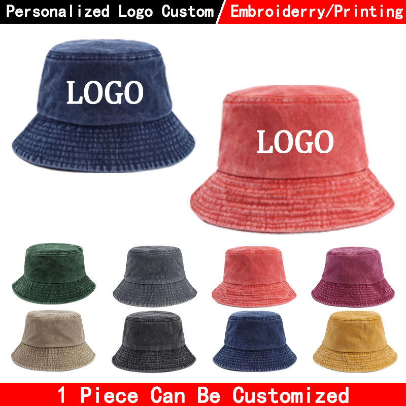 Women Fashion Logo - Sombrero de Pescador de Mezclilla con