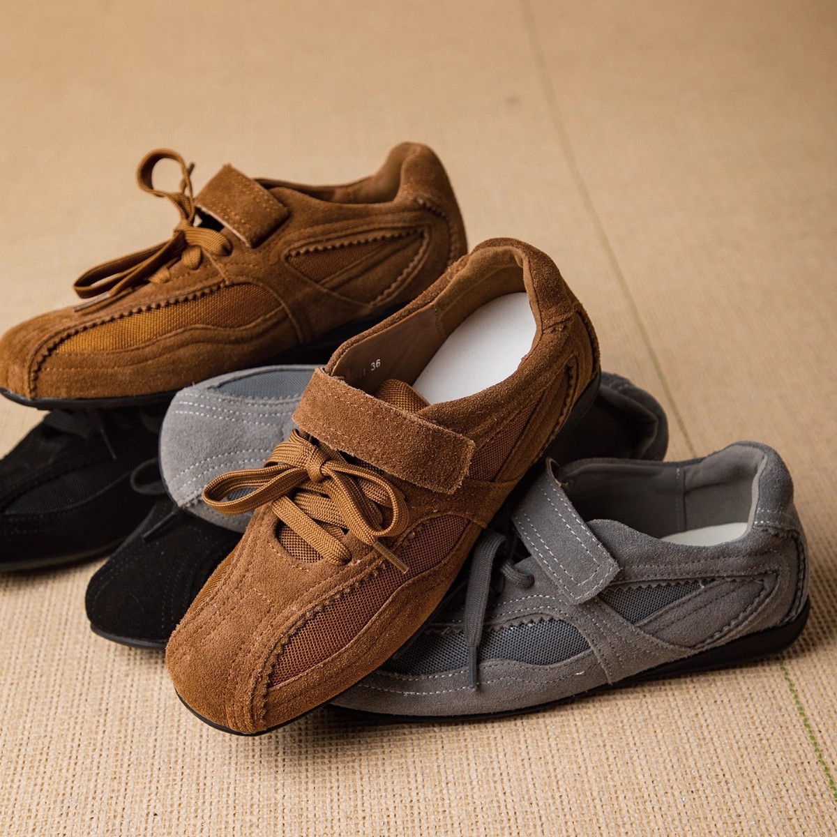 Women'S Fashion Velcro Sneakers - Zapatos vulcanizados para mujer, suela plana