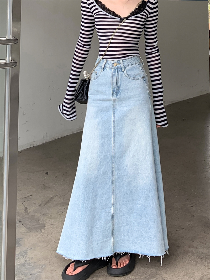 Women Fashion Jeans - Falda de mezclilla Y2K para mujer,