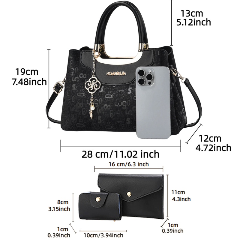 Conjunto de 3 Bolsos de Mano p - Women Fashion Handbags reseña y precio
