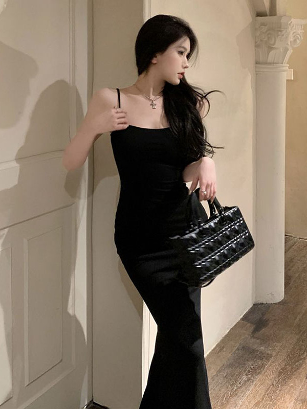 Vestido largo adelgazante con  - Women'S Young Fashion reseña y precio