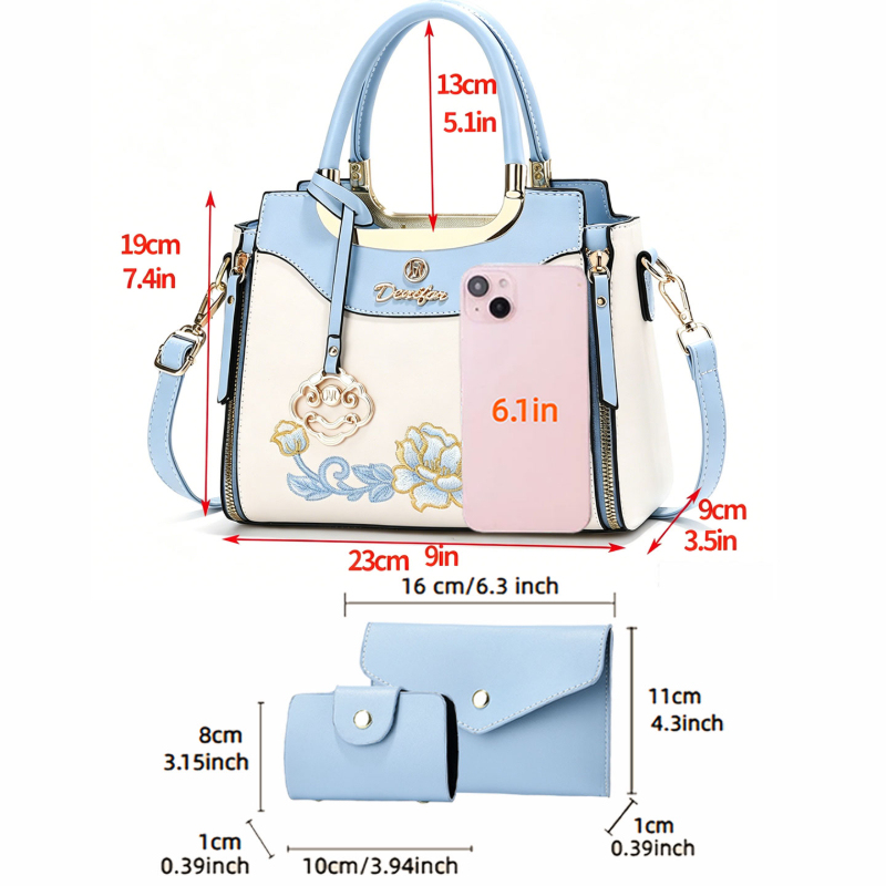 Conjunto de 3 piezas de bolsos - Women Fashion Handbags reseña y precio