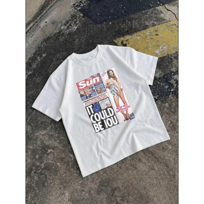 Camiseta Vintage con estampado - Women'S Fashion Magazines reseña y precio