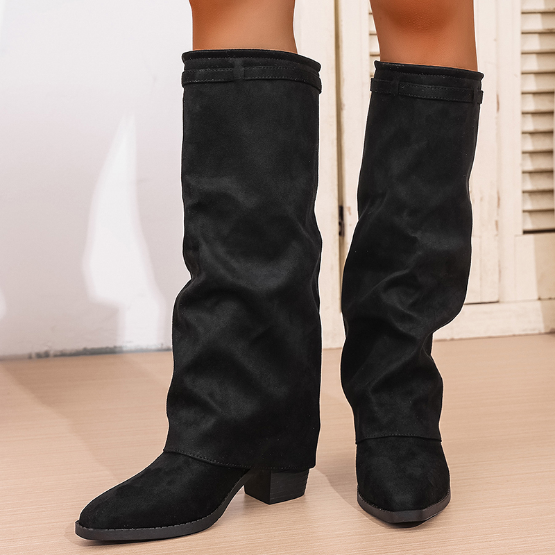Botas hasta la rodilla de tacó - Women'S Fashion Knee High Boots reseña y precio