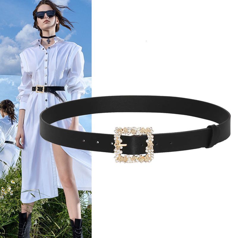 Cinturón con hebilla de diaman - Women'S Fashion Trends Fall 2025 reseña y precio