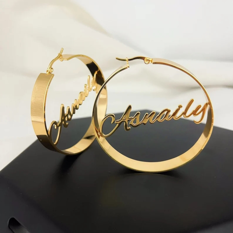 Pendientes Personalizados con  - Women Fashion Name Ideas reseña y precio