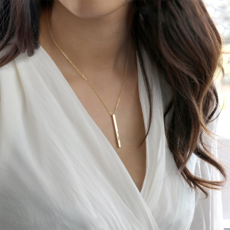 Collar personalizado Barra ver - Women Fashion Name Ideas reseña y precio