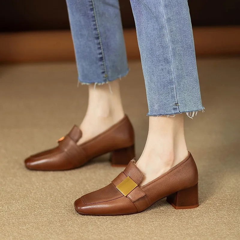 Zapatos de tacón de cuero de m - Women Fashion Jeans reseña y precio