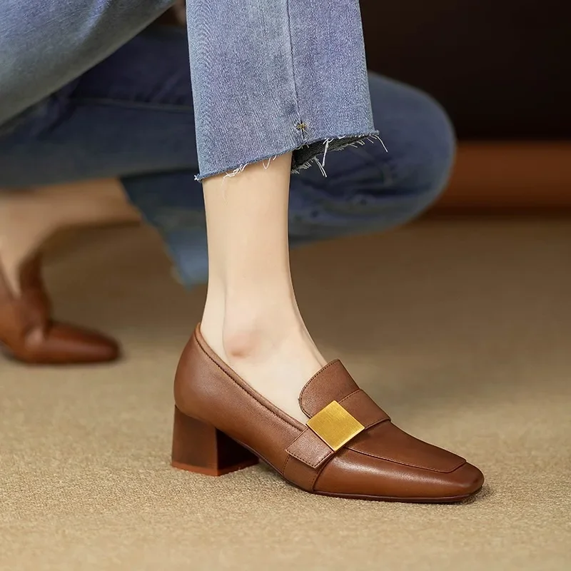 Zapatos de tacón de cuero de m - Women Fashion Jeans reseña y precio