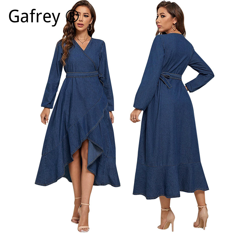 Vestido vaquero de talla grand - Women Fashion Jeans reseña y precio