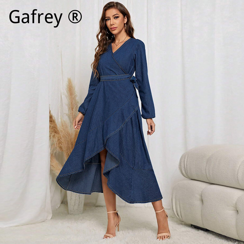 Vestido vaquero de talla grand - Women Fashion Jeans reseña y precio