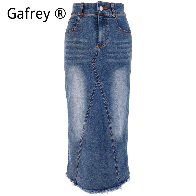 Falda vaquera midi de mujer, c - Women Fashion Jeans reseña y precio