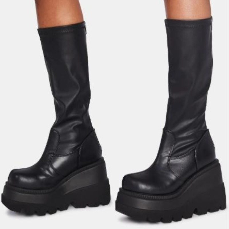 Botas de plataforma para mujer - Women'S Fashion Knee High Boots reseña y precio