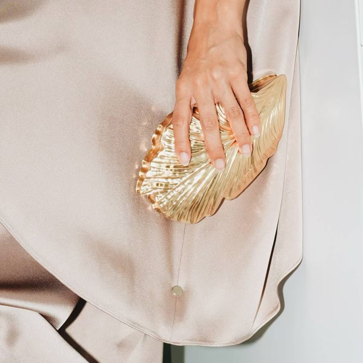 Bolso de Mano de Lujo Dorado c - Women'S Young Fashion reseña y precio