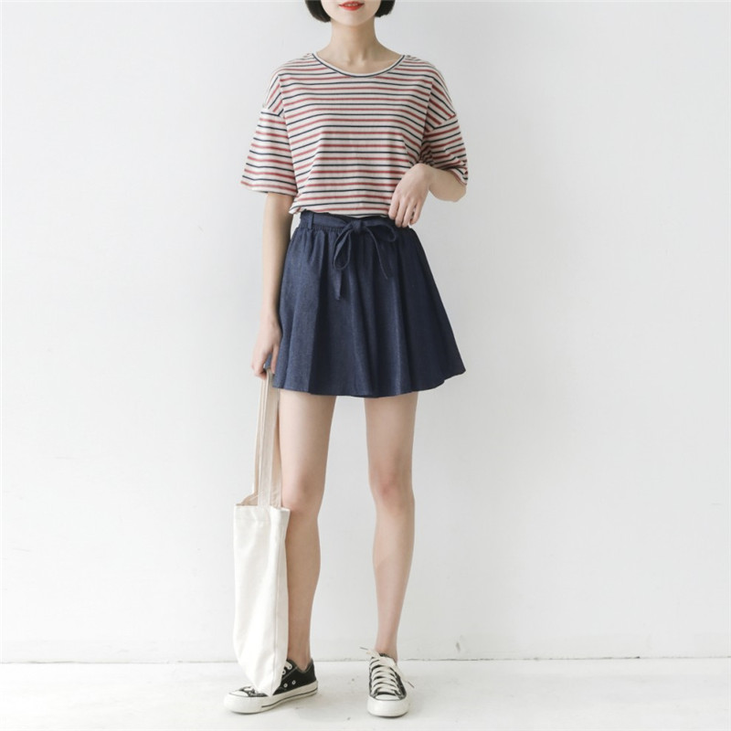 Falda vaquera informal a la mo - Women Fashion Jeans reseña y precio