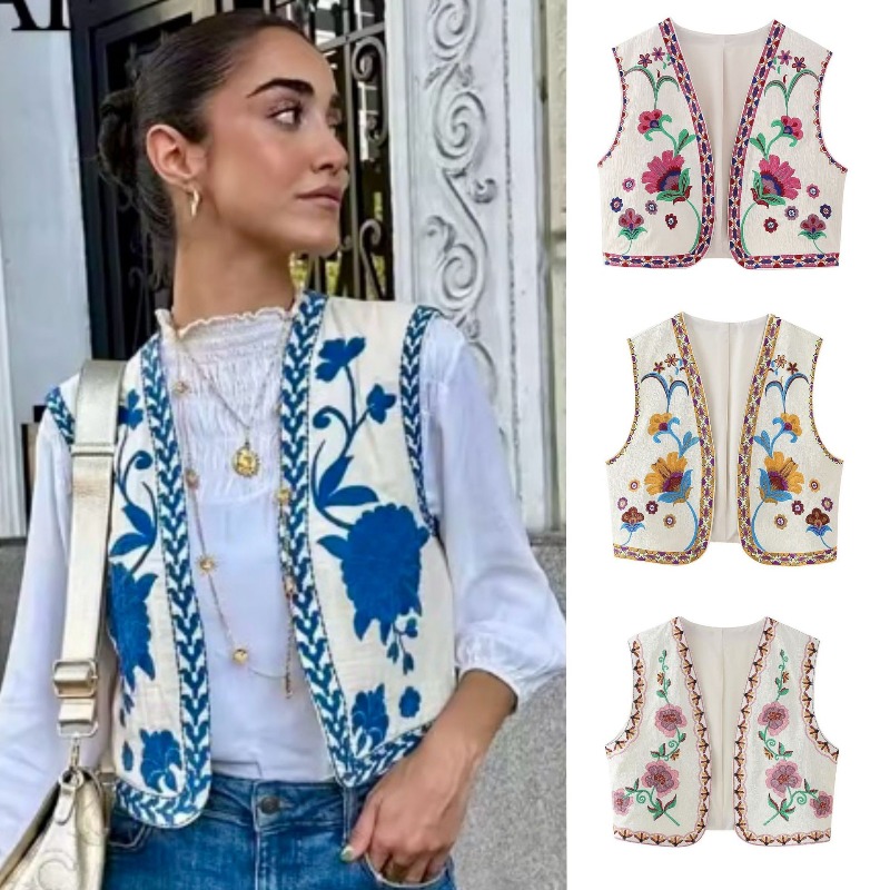 Chaleco Bordado Vintage de Mod - Women'S Fashion Vogue reseña y precio