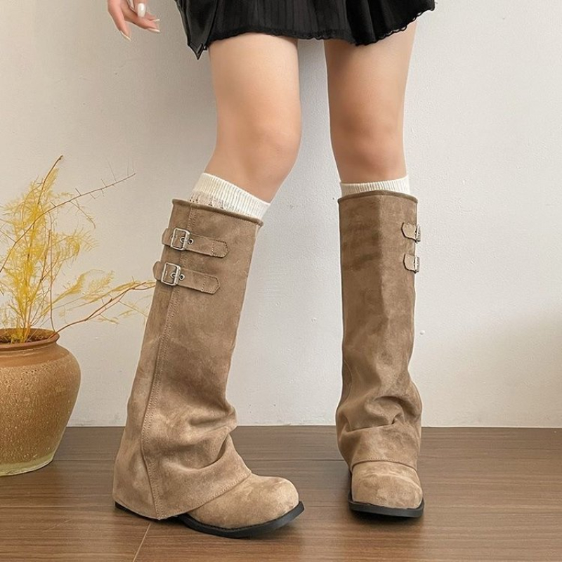 Botas Altas Estilo Retro Corea - Women'S Fashion Knee High Boots reseña y precio