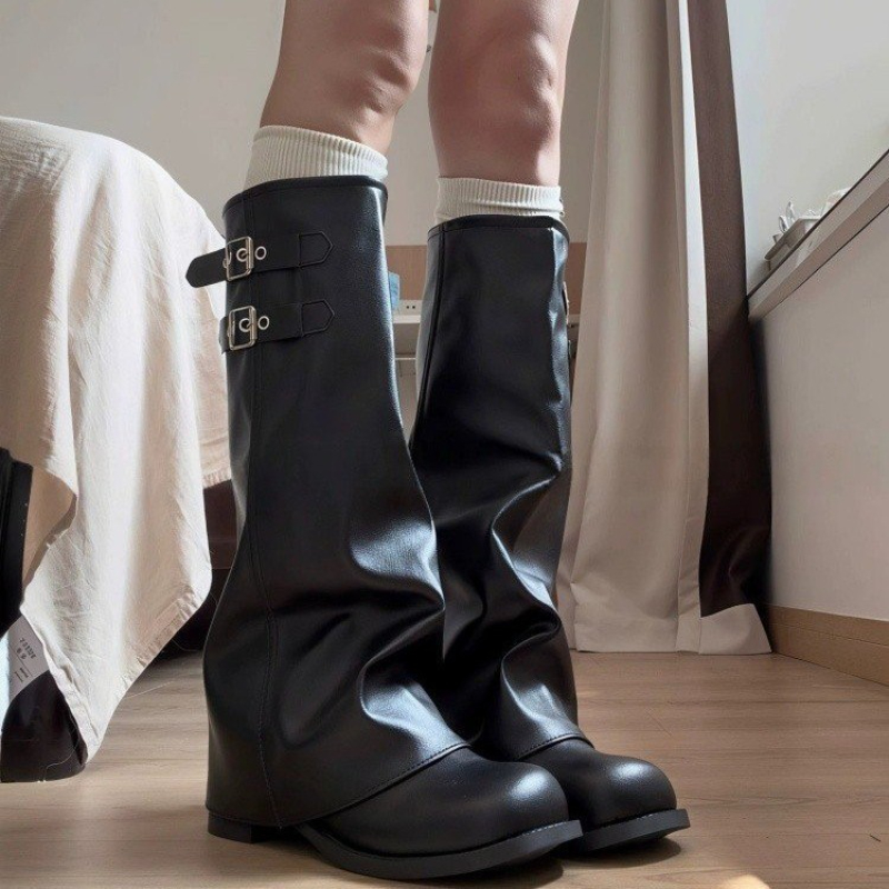 Botas Altas Estilo Retro Corea - Women'S Fashion Knee High Boots reseña y precio