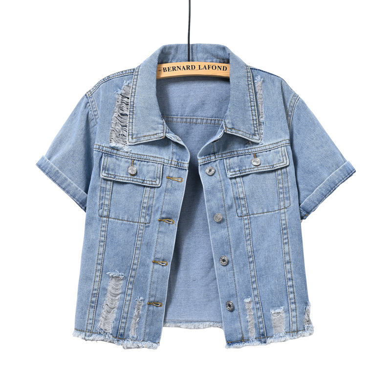 Chaqueta Corta de Mezclilla de - Women'S Fashion Jackets Amazon reseña y precio