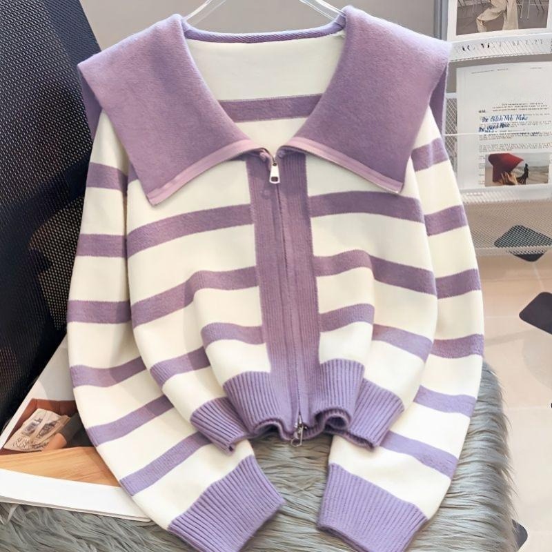 Cárdigan a rayas para mujer, V - Women'S Fashion Trends Fall 2025 reseña y precio