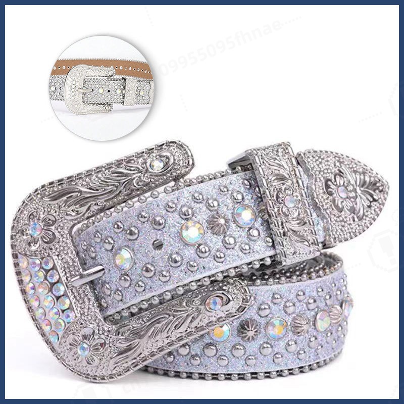 Cinturón de diamantes de imita - Women Fashion Jeans reseña y precio