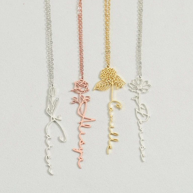 Collar con letra de nombre par - Women Fashion Name Ideas reseña y precio