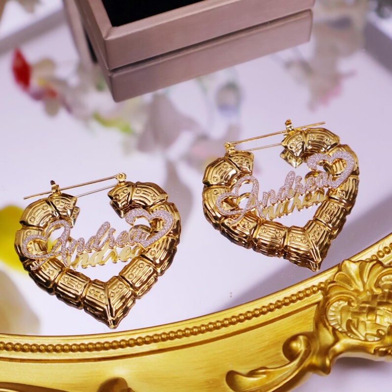 Pendientes de Bambú con Forma  - Women Fashion Name Ideas reseña y precio
