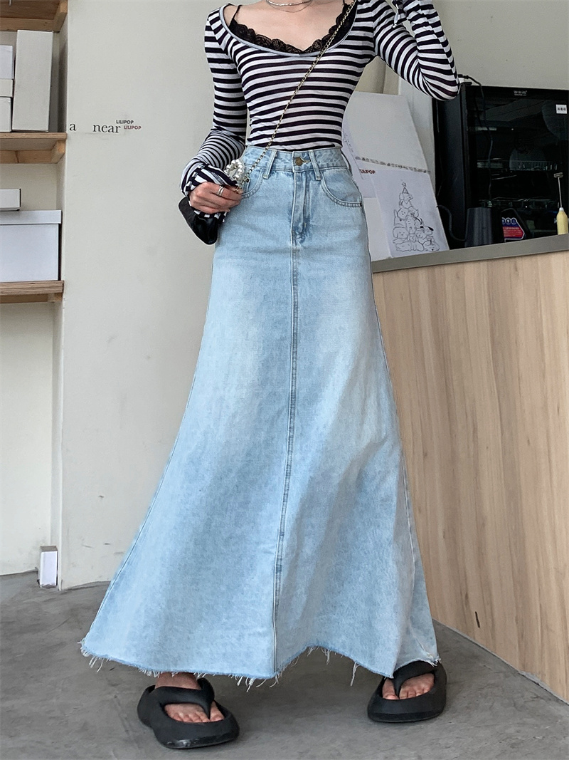 Falda de mezclilla Y2K para mu - Women Fashion Jeans reseña y precio