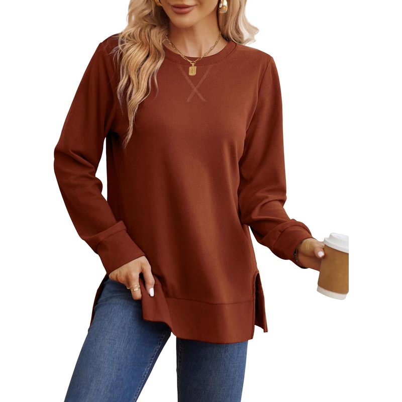 Sudadera para mujer con abertu - Women'S Fashion Trends Fall 2025 reseña y precio