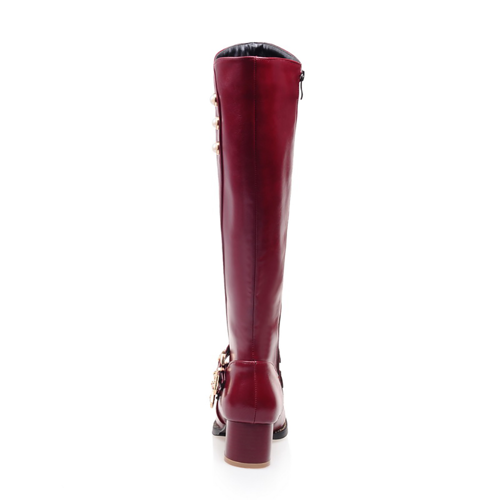 Botas de motocicleta hasta la  - Women'S Fashion Knee High Boots reseña y precio
