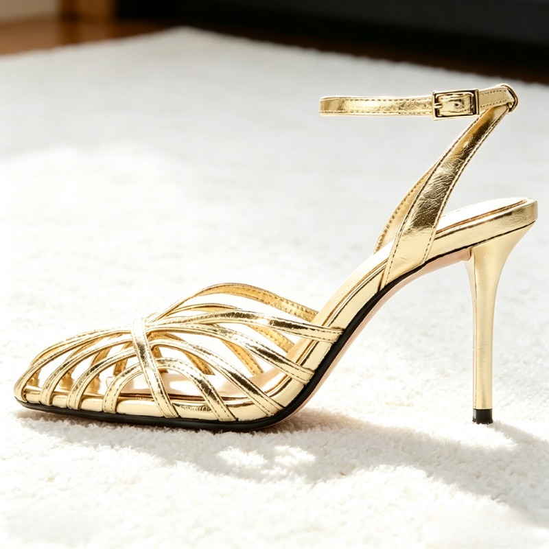 Sandalias de tacón alto con ba - Women'S Fashion Designer Clothes reseña y precio